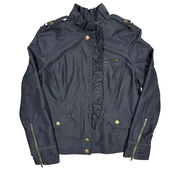 Vintage 2000s Y2K Juicy Couture Jacket Ruffles Large - Picture 1 of 8